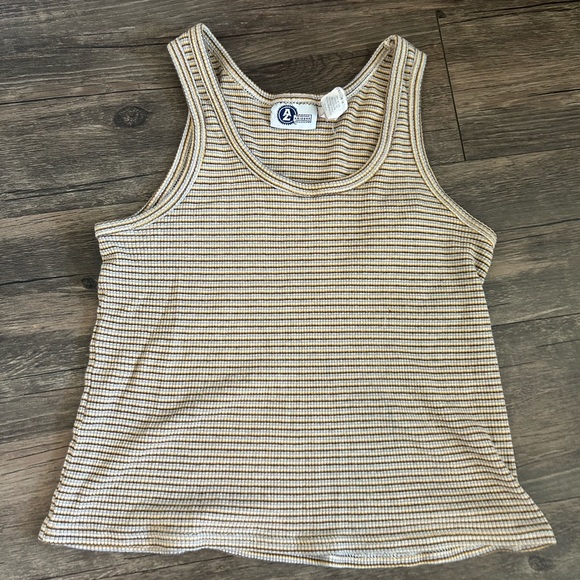 Vintage striped crop top tank - Picture 2 of 5